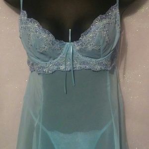 Delicate Angel gown with high slits